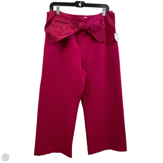 Pants Cropped By Maeve In Pink, Size: 16