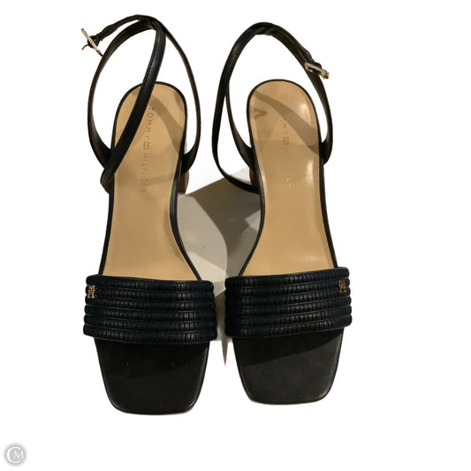 Sandals Heels Block By Tommy Hilfiger In Blue, Size: 10
