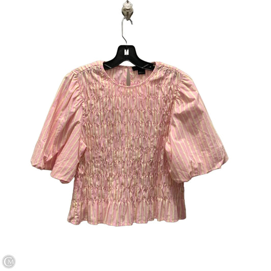 Blouse Short Sleeve By Sanctuary In Pink, Size: L