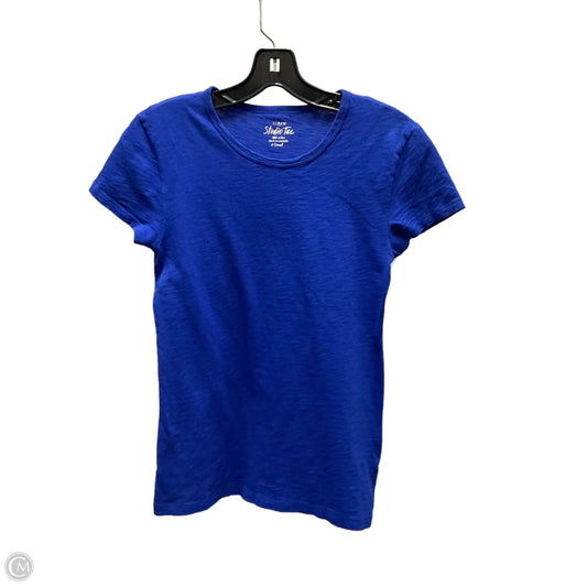 Top Short Sleeve Basic By J. Crew In Blue, Size: Xs