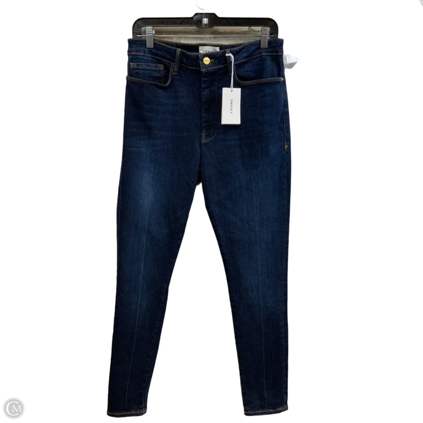 Jeans Skinny By Frame In Blue Denim, Size: 2