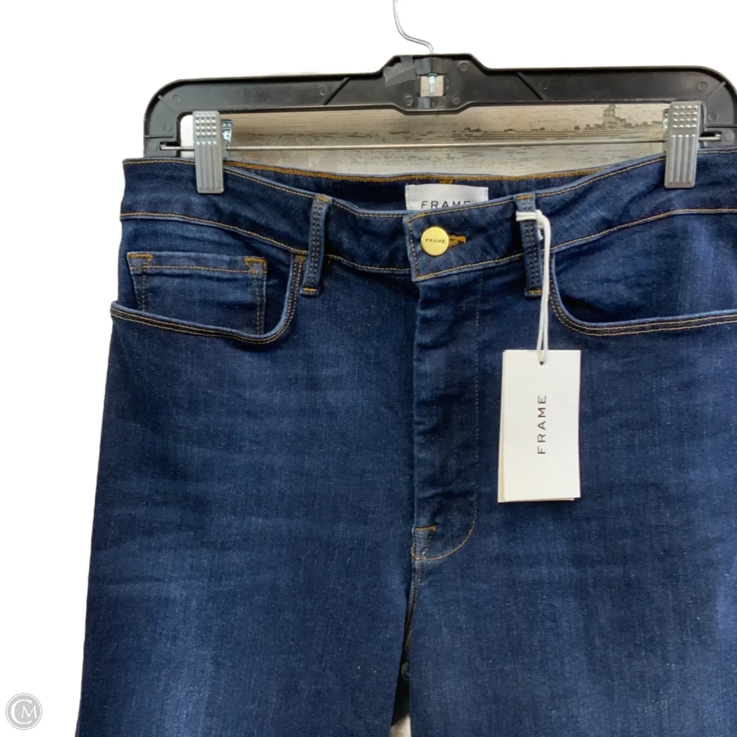 Jeans Skinny By Frame In Blue Denim, Size: 2