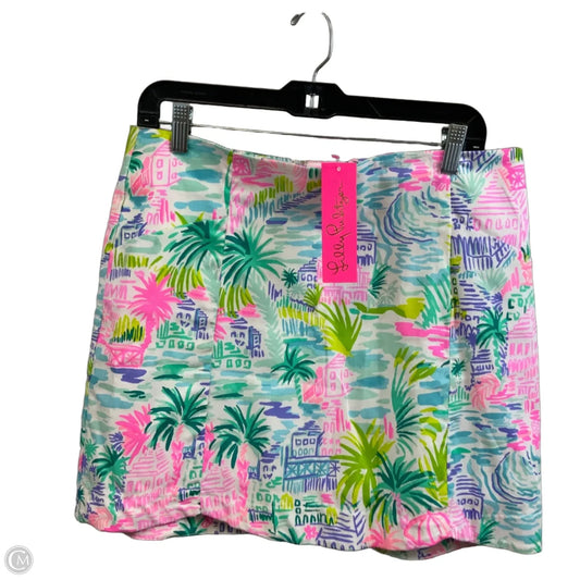 Skort By Lilly Pulitzer In Green & Pink, Size: L