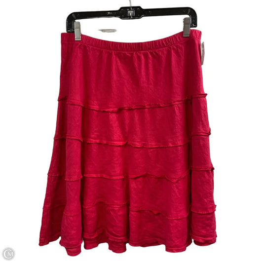 Skirt Mini & Short By Soft Surroundings In Red, Size: L