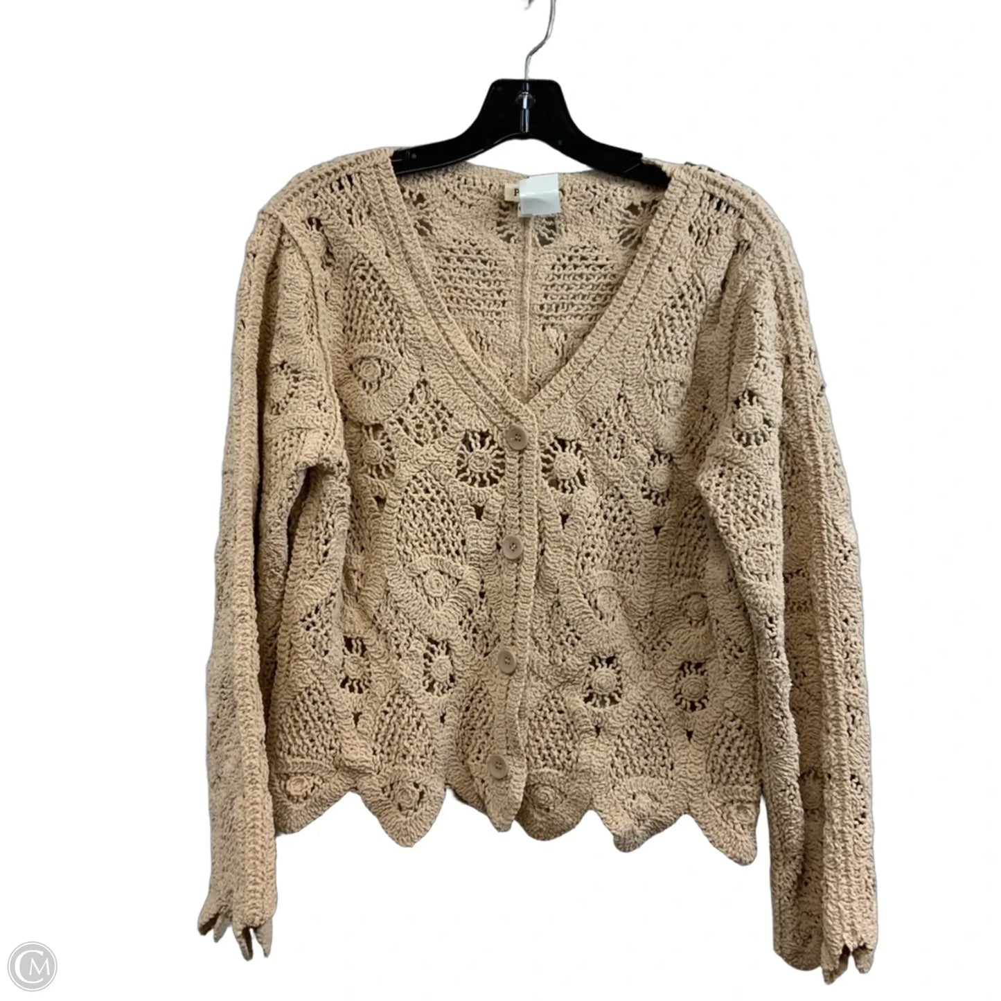 Sweater Cardigan By Pol In Brown, Size: Osfm