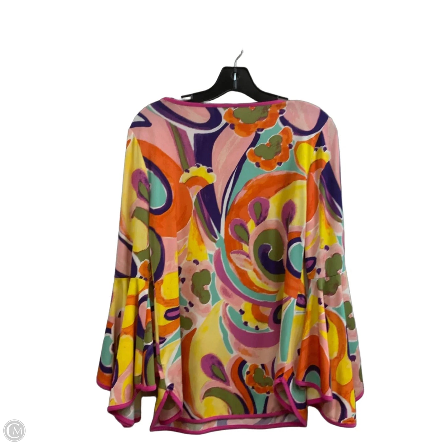 Blouse 3/4 Sleeve By Coco Bianco In Pink, Size: S