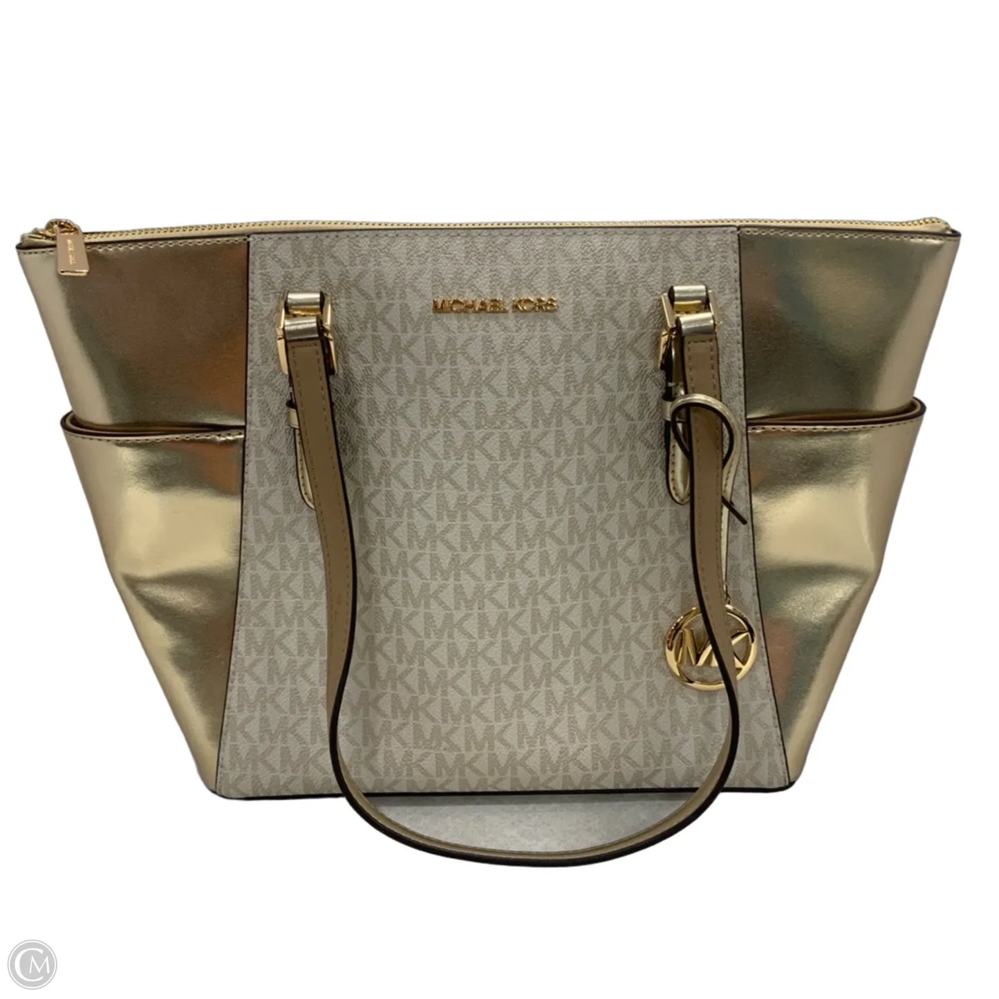 Handbag Leather By Michael By Michael Kors, Size: Large
