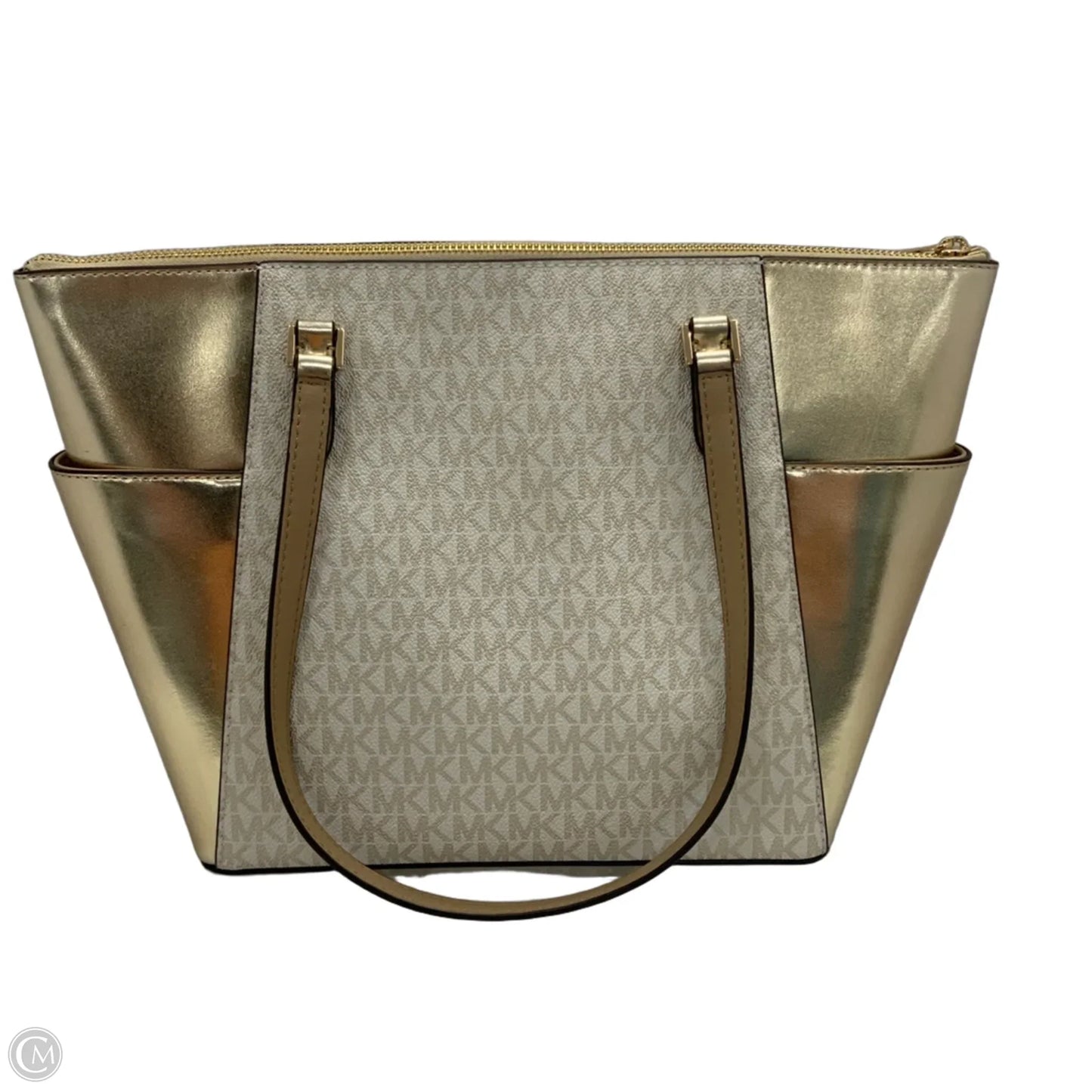 Handbag Leather By Michael By Michael Kors, Size: Large