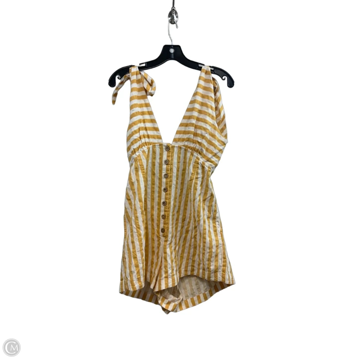Romper By Anthropologie In Yellow, Size: L