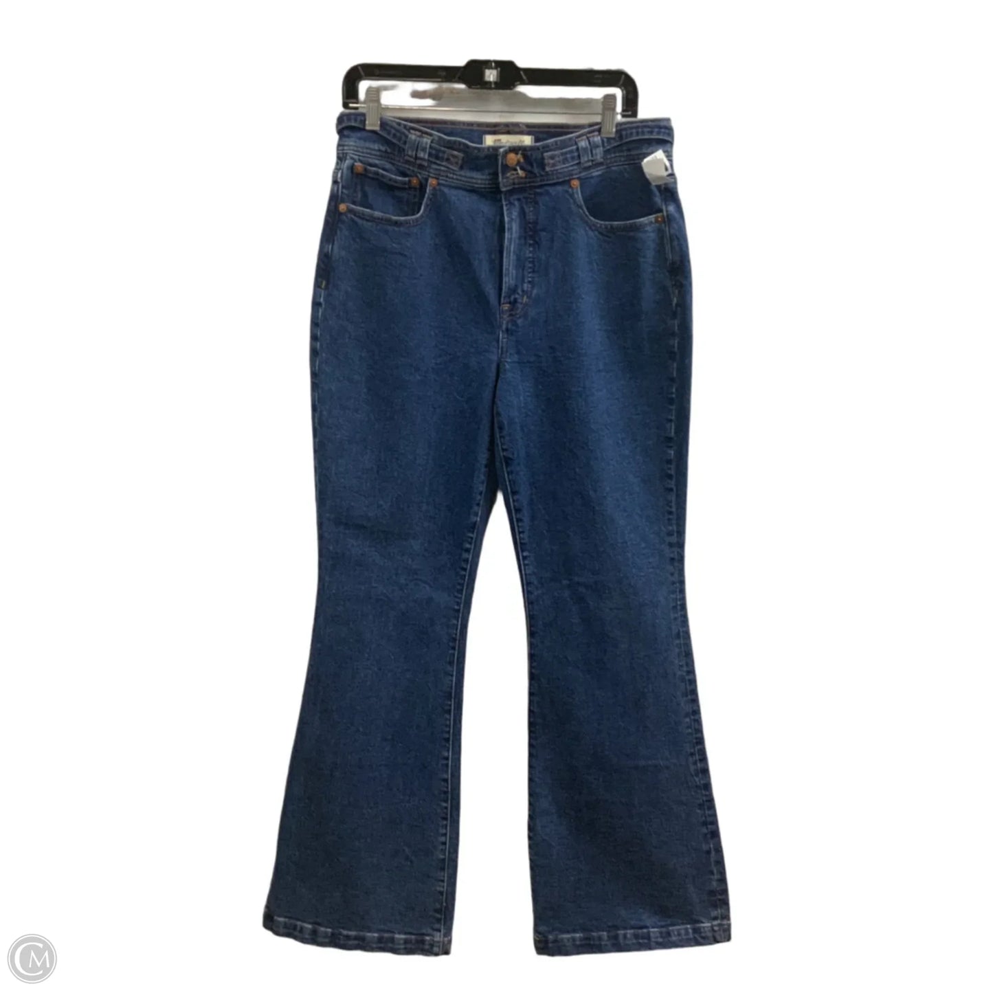Jeans Flared By Madewell In Blue Denim, Size: 8