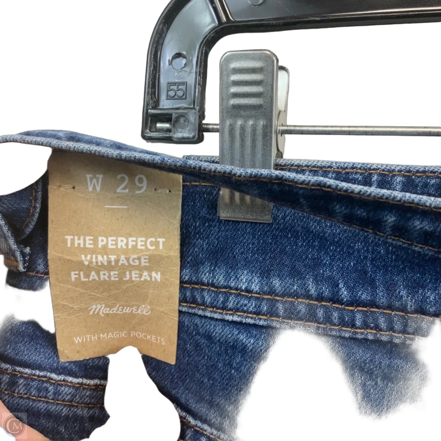 Jeans Flared By Madewell In Blue Denim, Size: 8