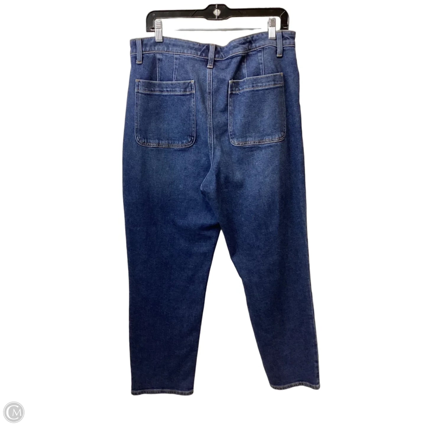 Jeans Straight By Talbots In Blue Denim, Size: 12
