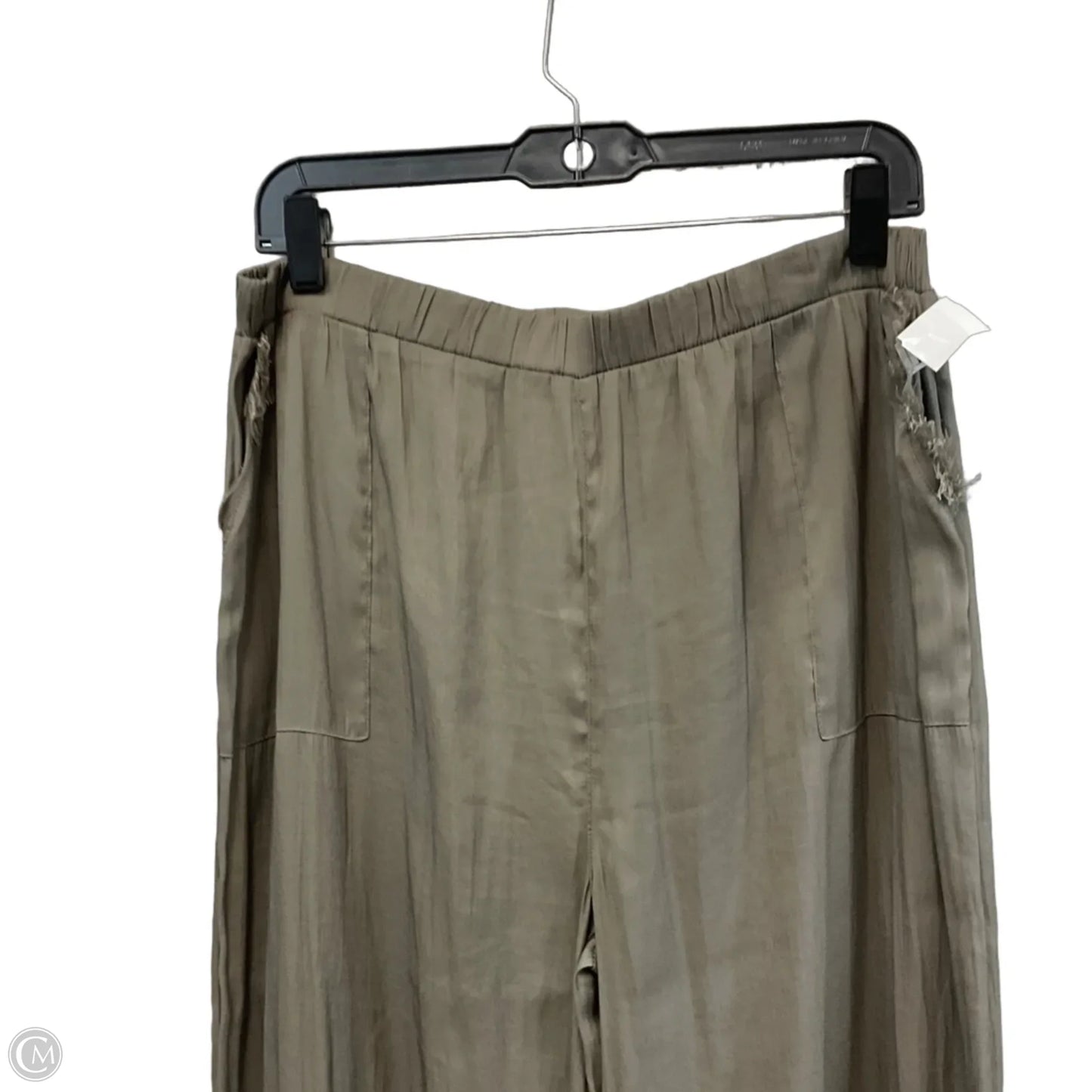 Pants Wide Leg By Grade & Gather In Green, Size: L