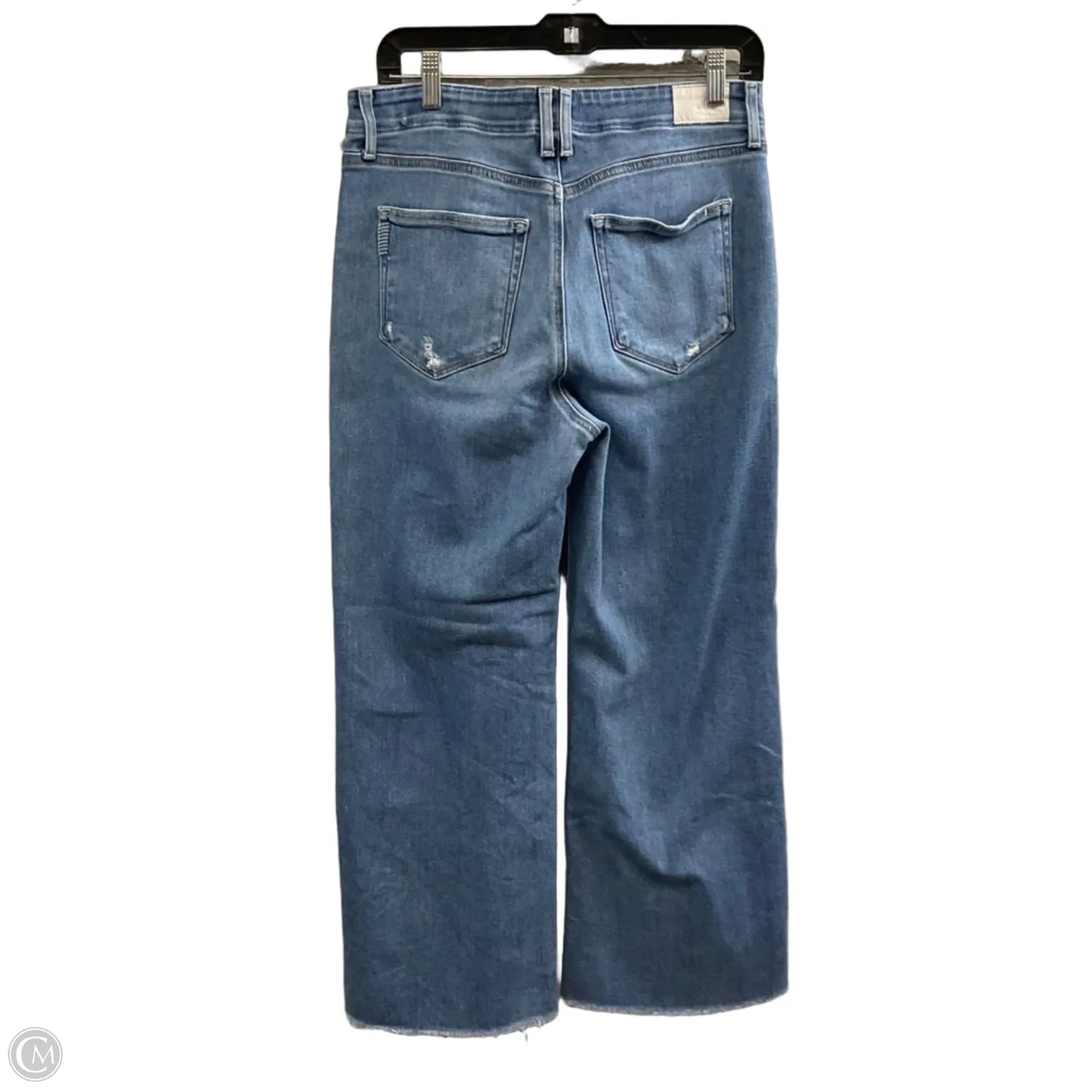 Jeans Wide Leg By Paige In Blue Denim, Size: 8