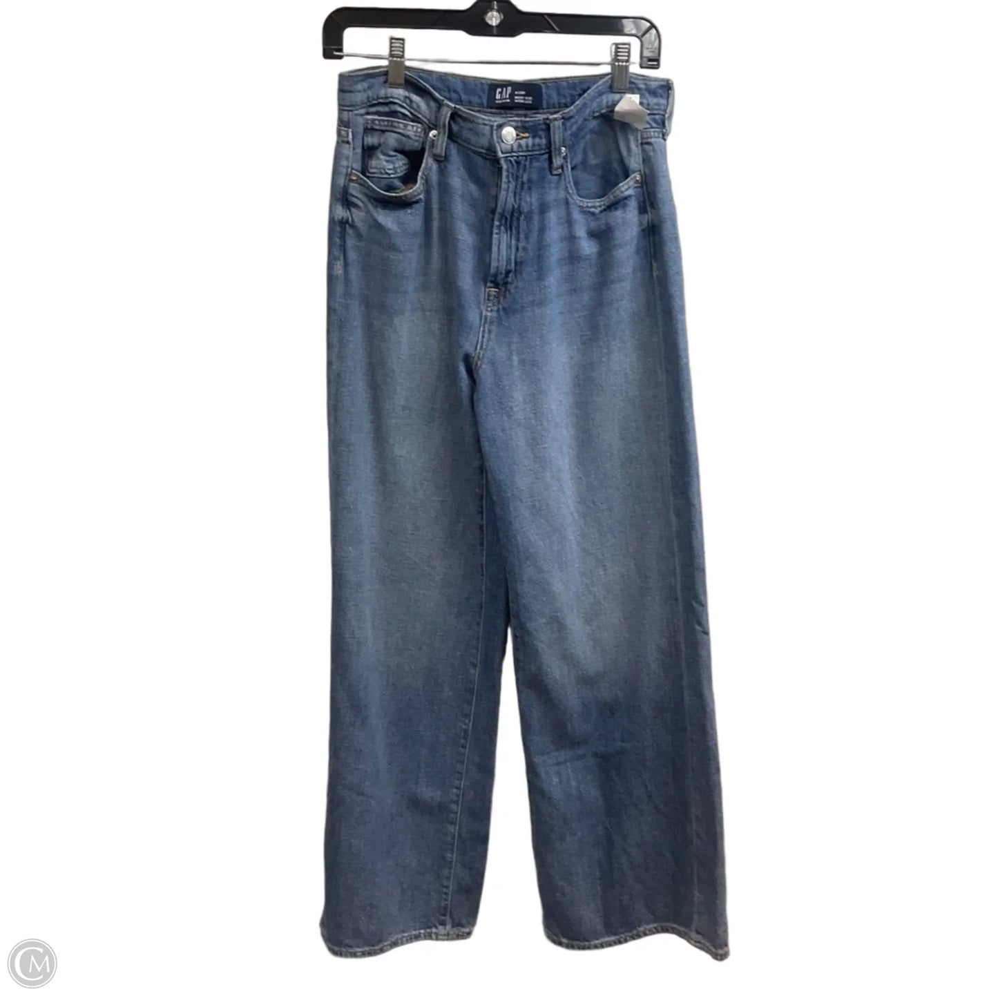 Jeans Wide Leg By Gap In Blue Denim, Size: 6