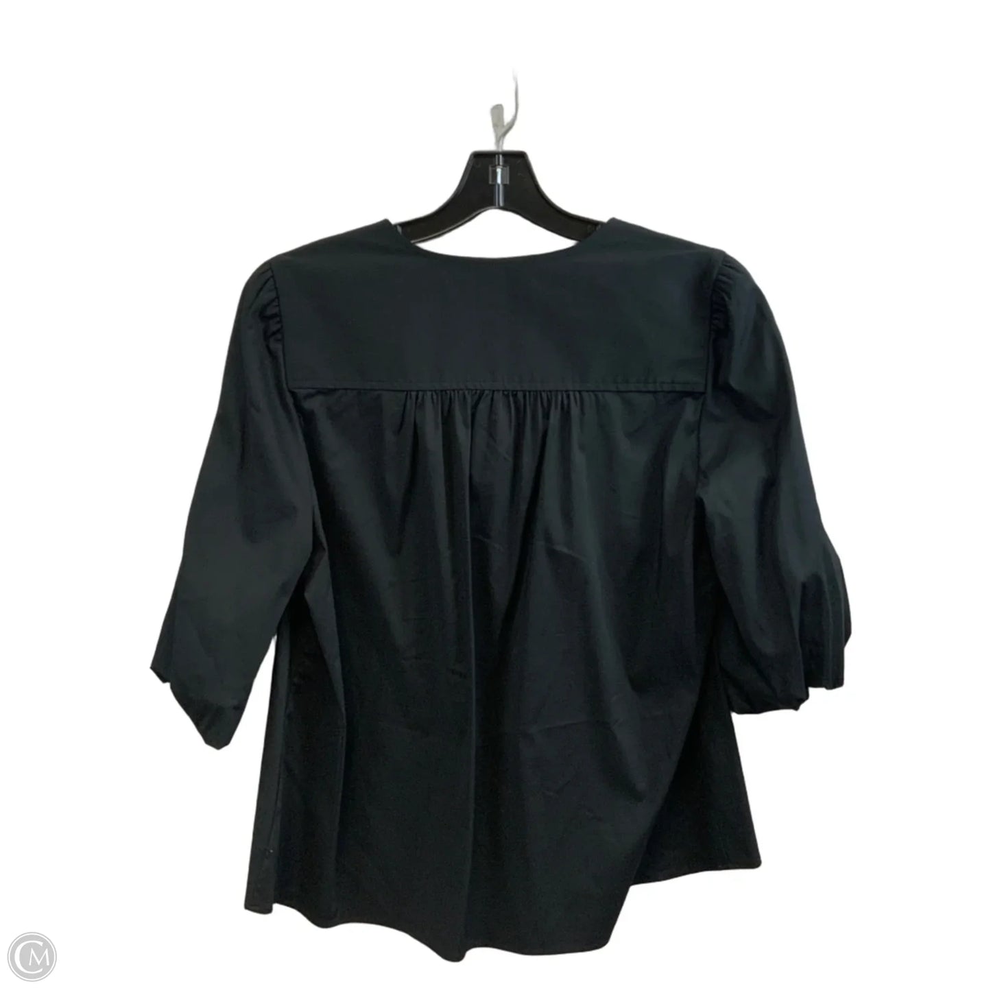 Blouse Short Sleeve By FINLEY In Black, Size: M