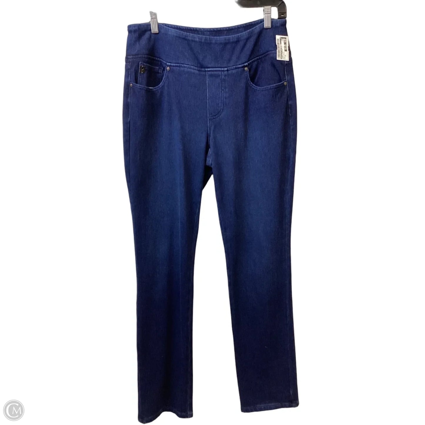 Jeans Straight By Belle By Kim Gravel In Blue Denim, Size: 12