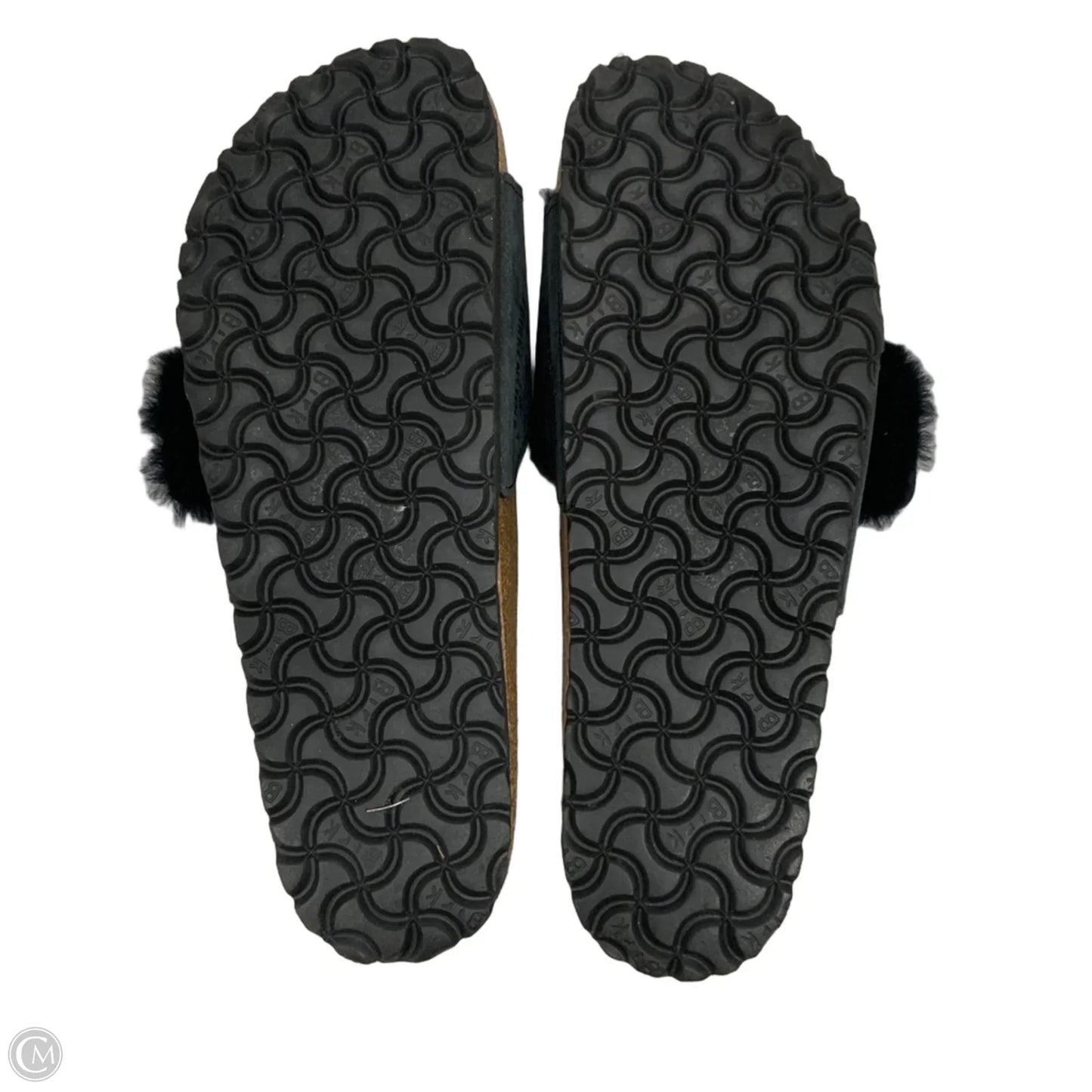 Sandals Flats By Birkenstock In Black, Size: 10