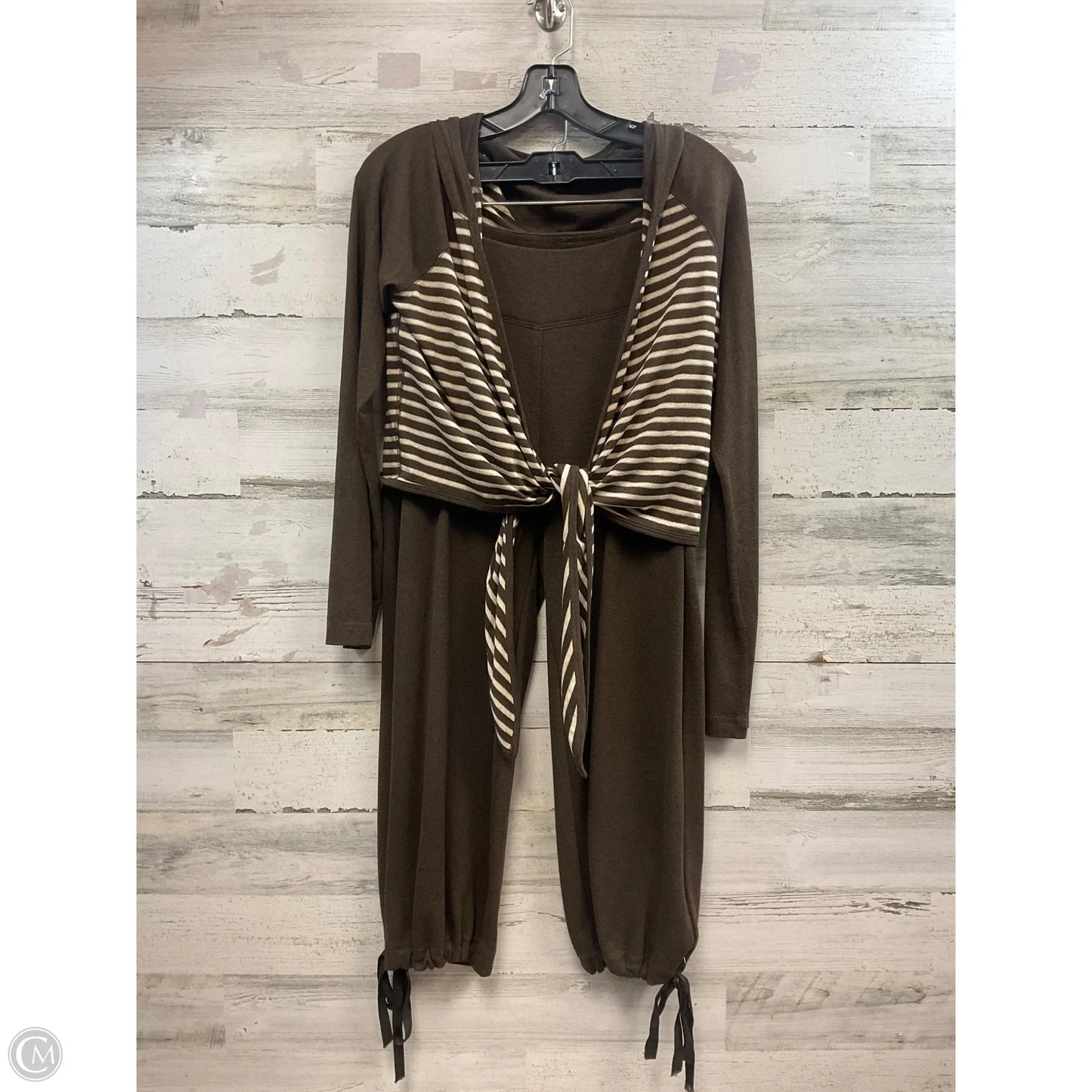 Pants Set 2pc By Karen Kane In Brown, Size: M