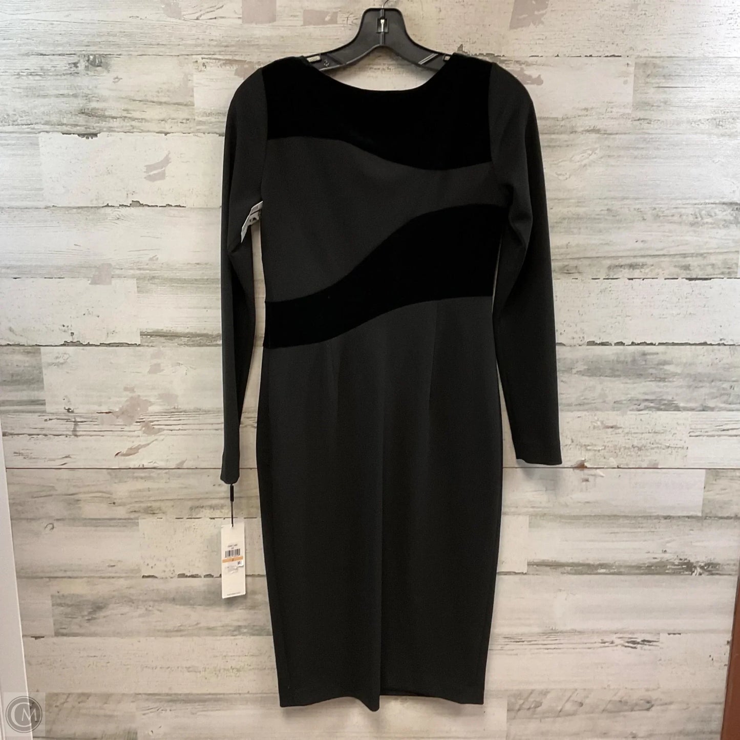 Dress Party Midi By Calvin Klein In Black, Size: Xs
