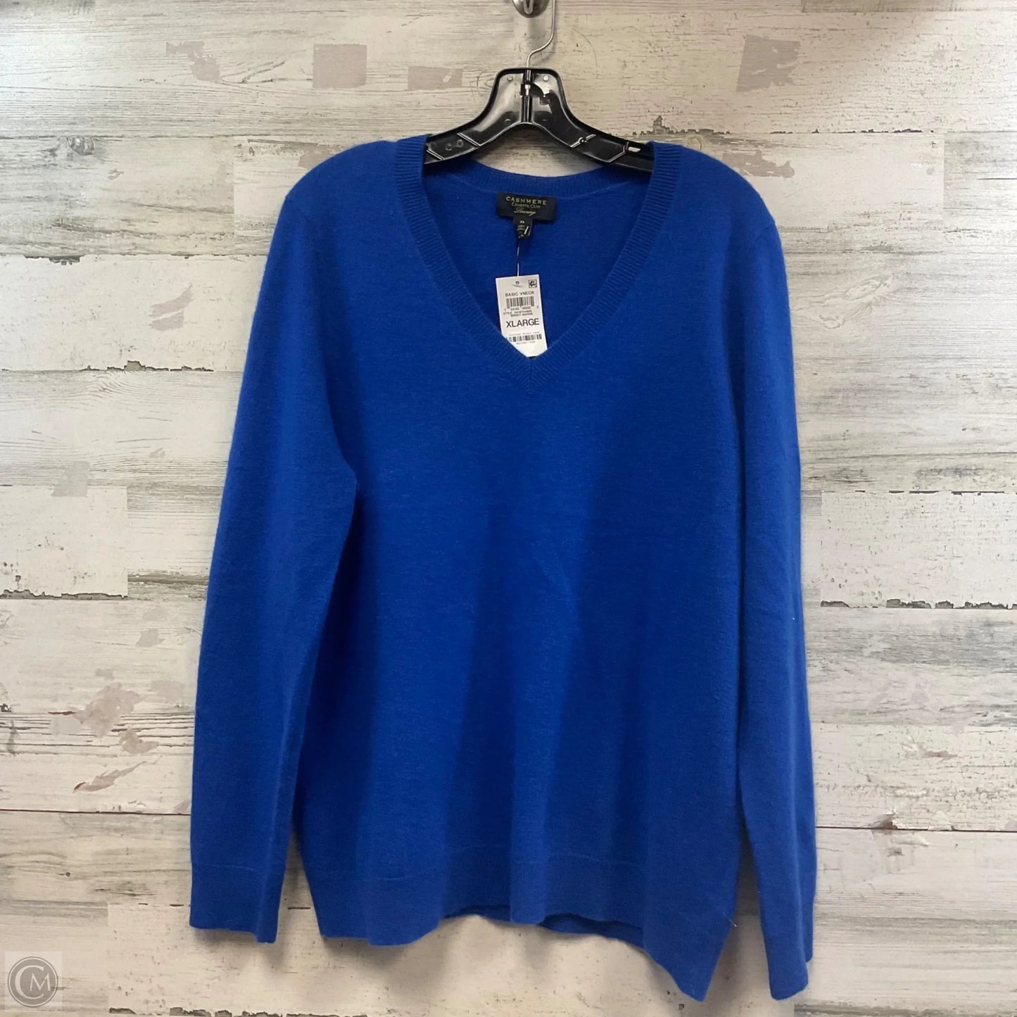 Sweater Cashmere By Charter Club In Blue, Size: Xl