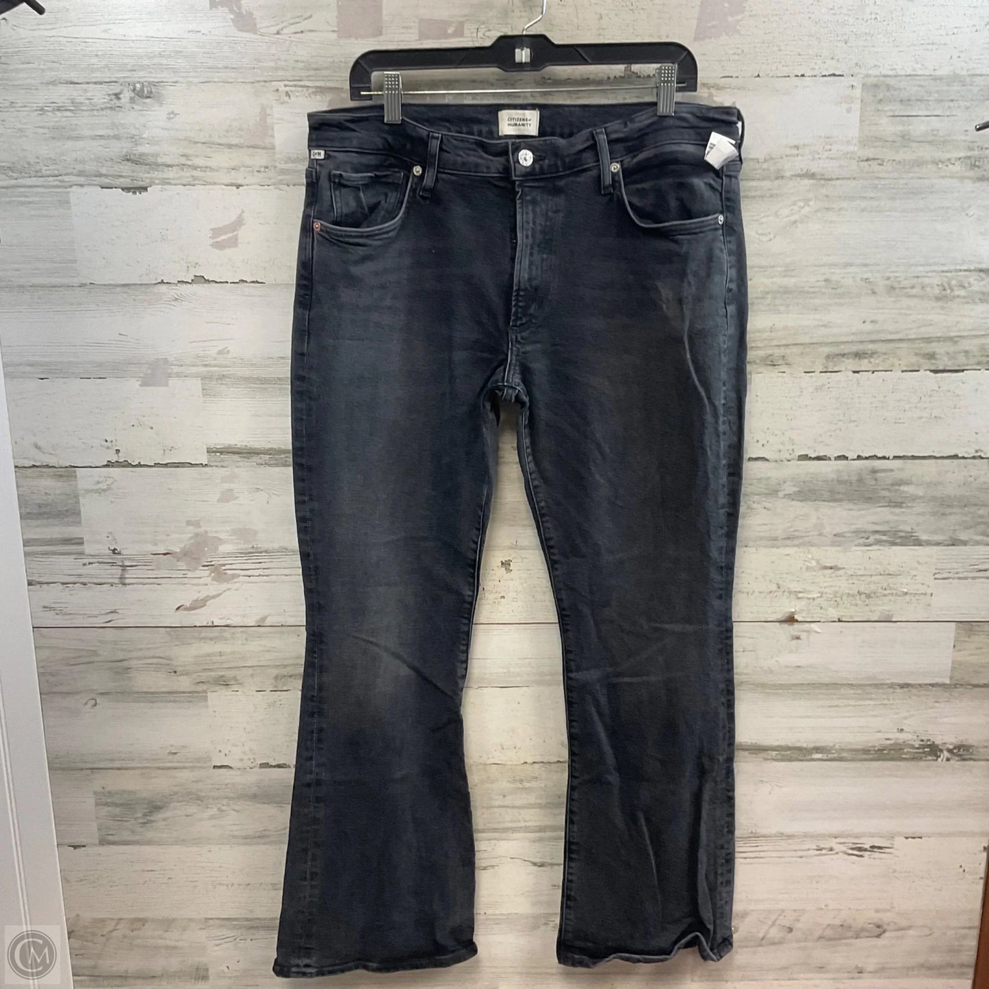 Jeans Straight By Citizens Of Humanity In Black Denim, Size: 14