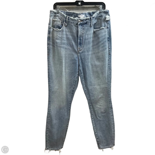 Jeans Skinny By Good American In Blue Denim, Size: 18