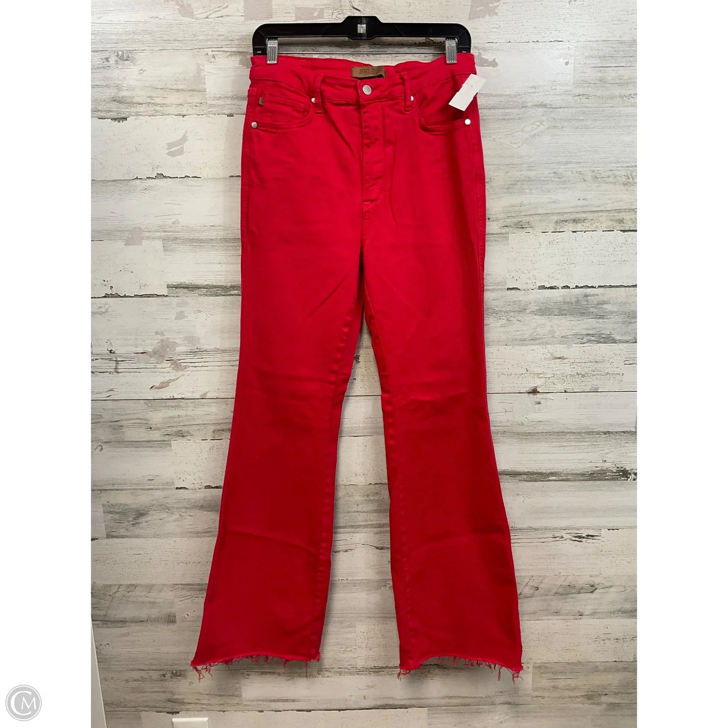 Pants Wide Leg By Judy Blue In Red, Size: 10