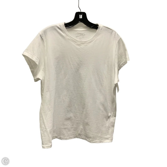Top Short Sleeve Basic By Universal Thread In White, Size: Xl