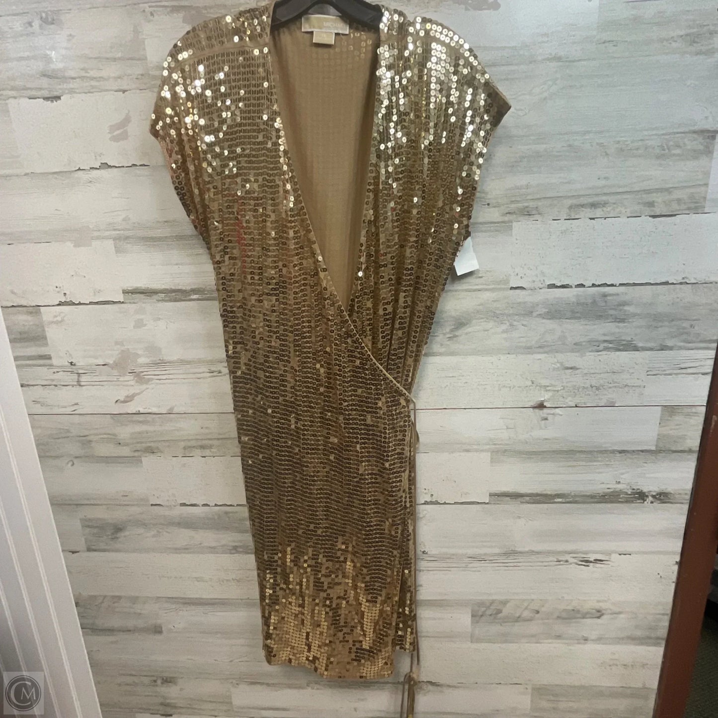 Dress Party Short By Michael By Michael Kors In Gold, Size: 1x