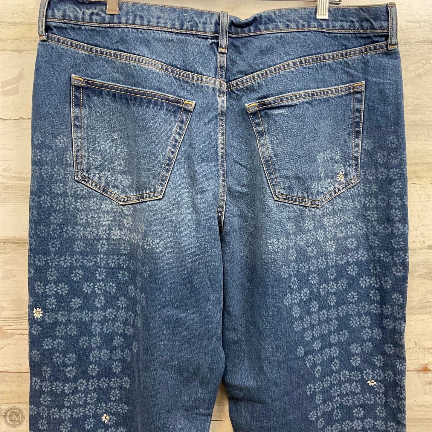 Jeans Straight By Universal Thread In Blue Denim, Size: 16