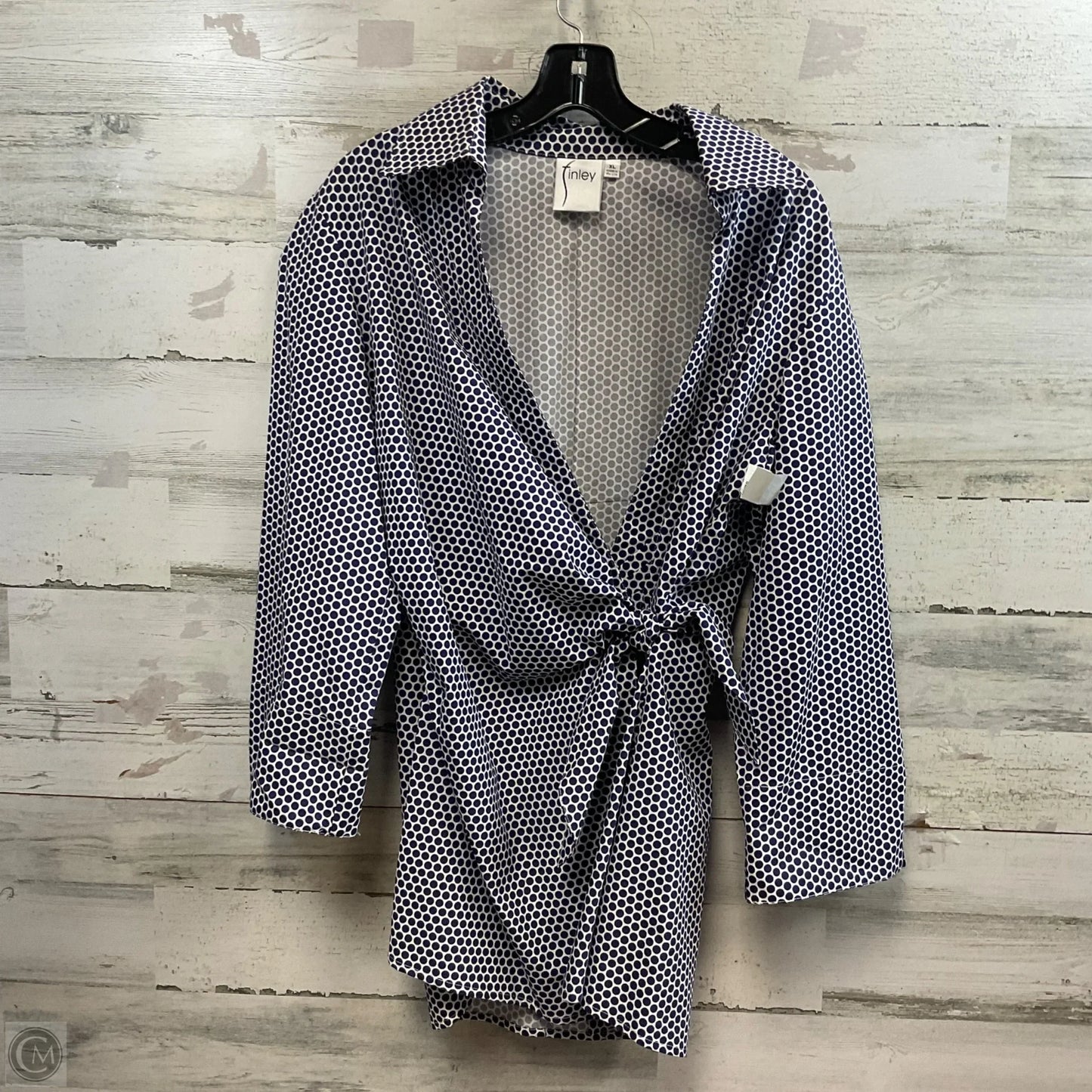 Top Long Sleeve By FINLEY In Blue, Size: Xl