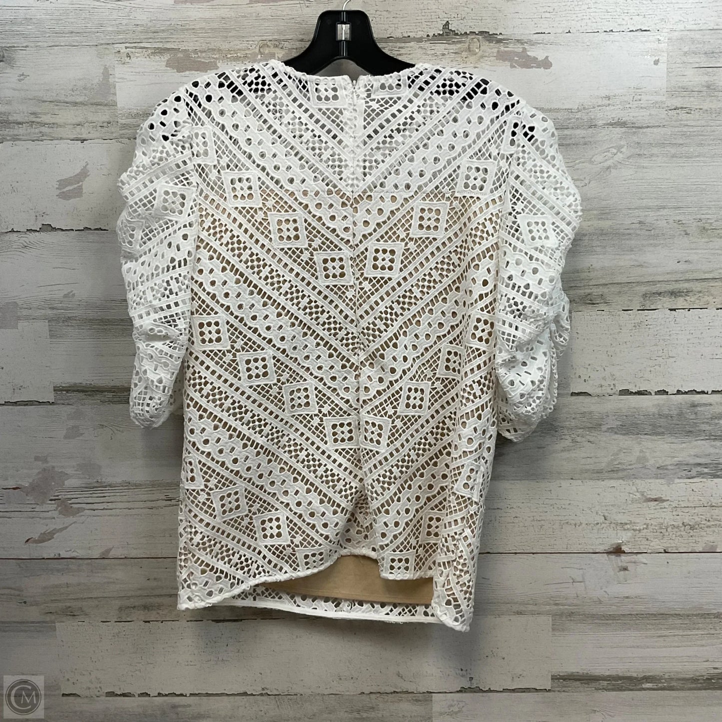 Top Short Sleeve By Endless Rose In White, Size: S