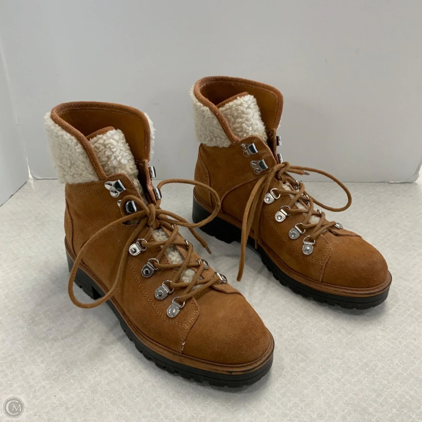 Boots Combat By Marc Fisher In Tan, Size: 9.5