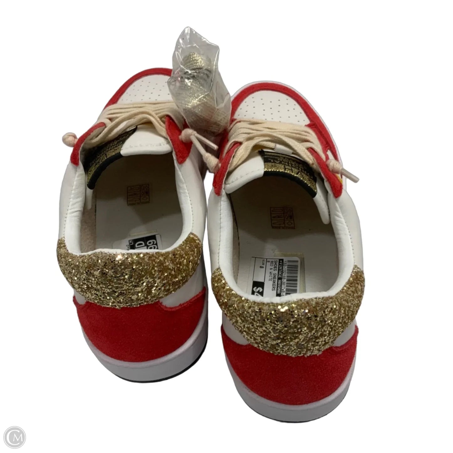 Shoes Sneakers By Vintage Havana In Red & White, Size: 8