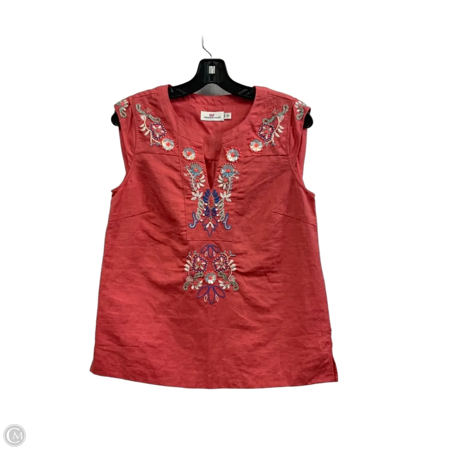 Top Sleeveless By Vineyard Vines In Orange, Size: Xs