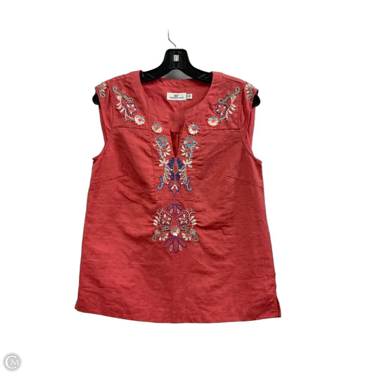 Top Sleeveless By Vineyard Vines In Orange, Size: Xs