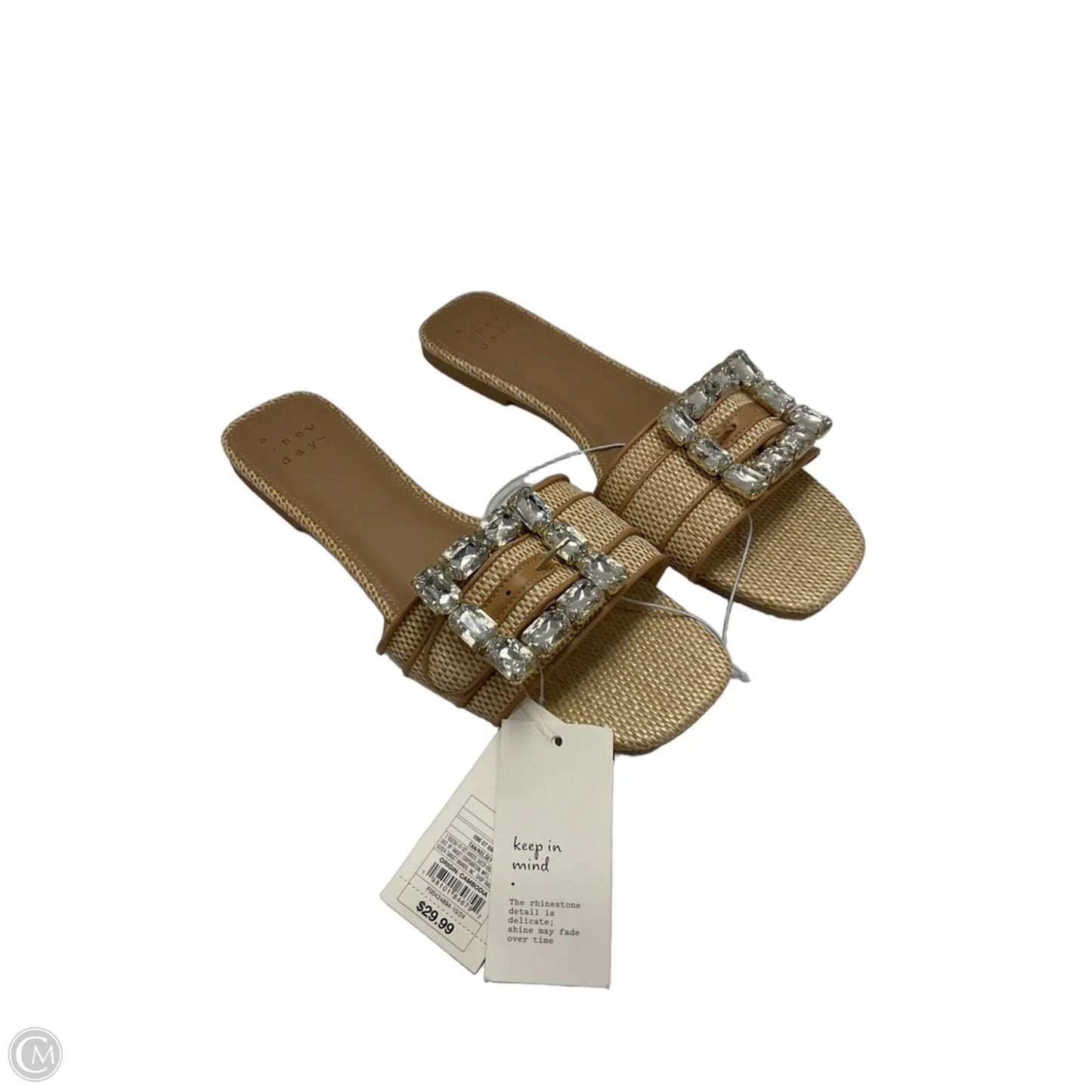 Sandals Flats By A New Day In Tan, Size: 9