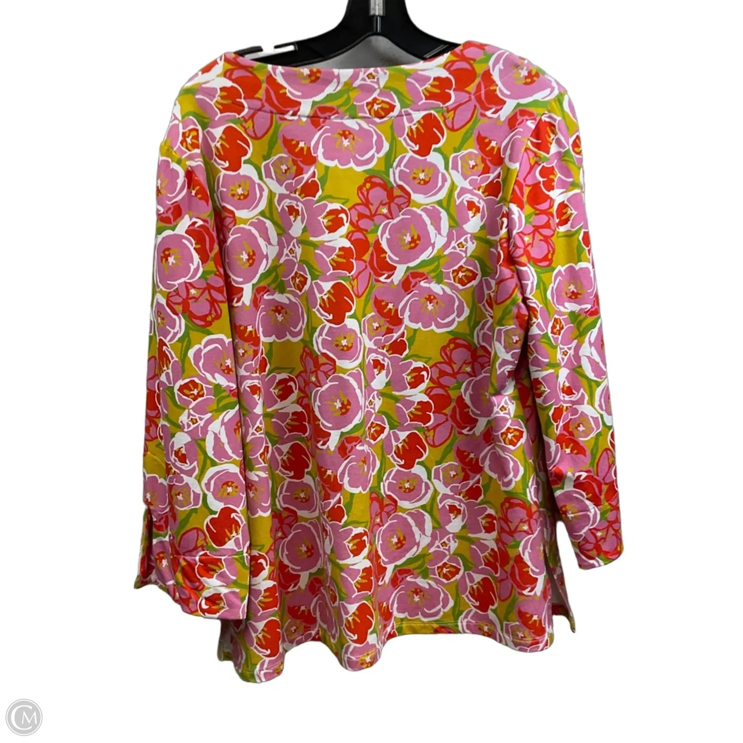 Skirt Set 2pc By LESLEY EVERS In Orange & Pink, Size: Xl / 1X