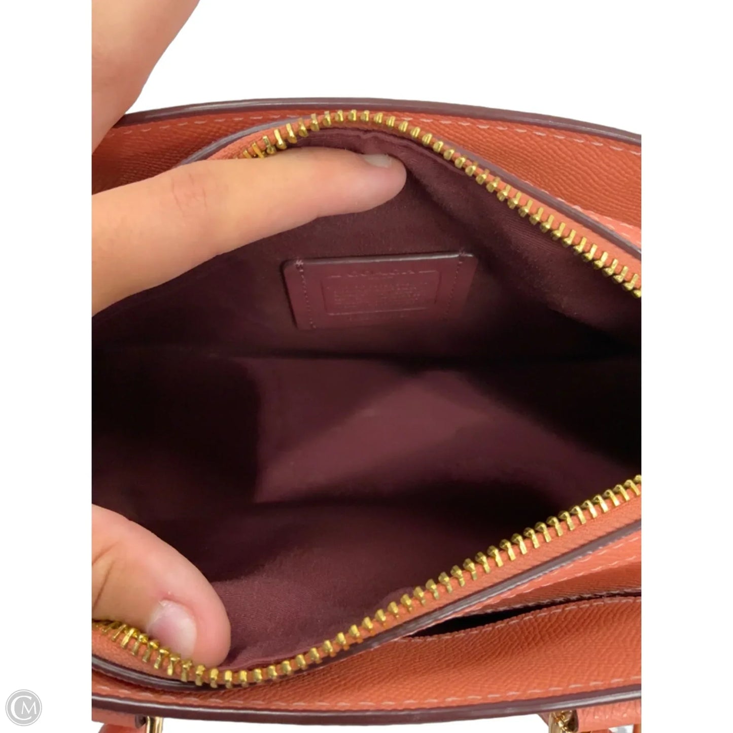 Handbag Designer By Coach, Size: Small