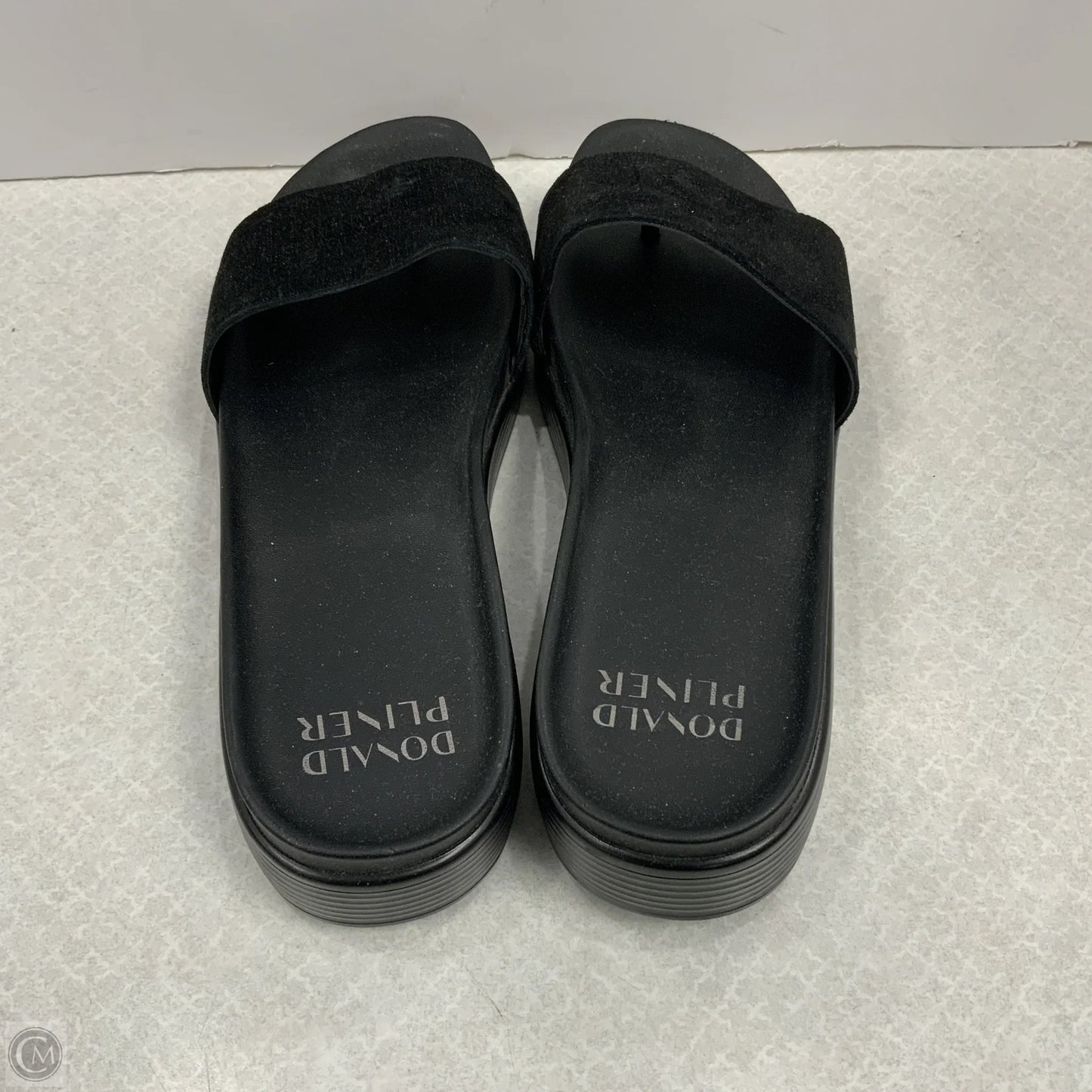 Sandals Flats By Donald Pliner In Black, Size: 11