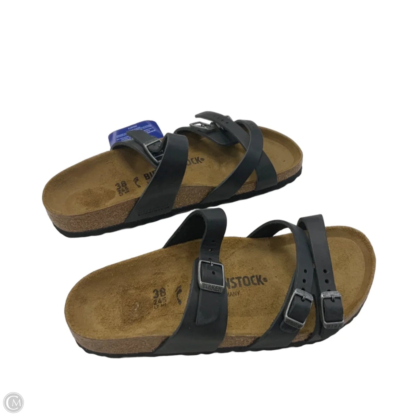 Sandals Flats By Birkenstock In Black, Size: 7