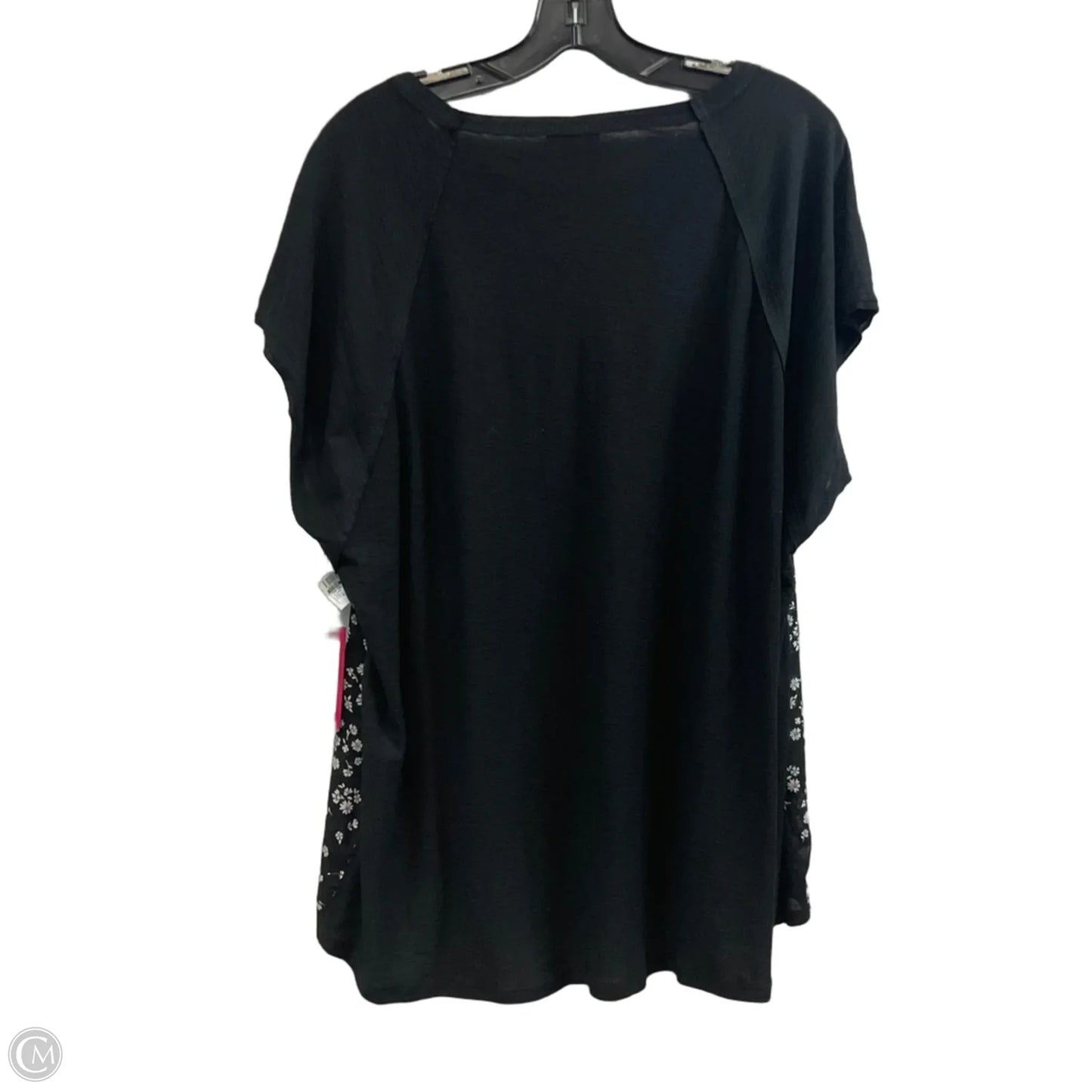 Top Short Sleeve Basic By Vince Camuto In Black, Size: Xxl