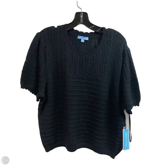 Top Short Sleeve By Draper James In Black, Size: Xxl