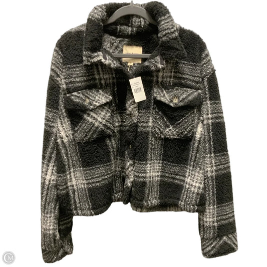 Jacket Faux Fur & Sherpa By Thread And Supply In Grey, Size: Xl