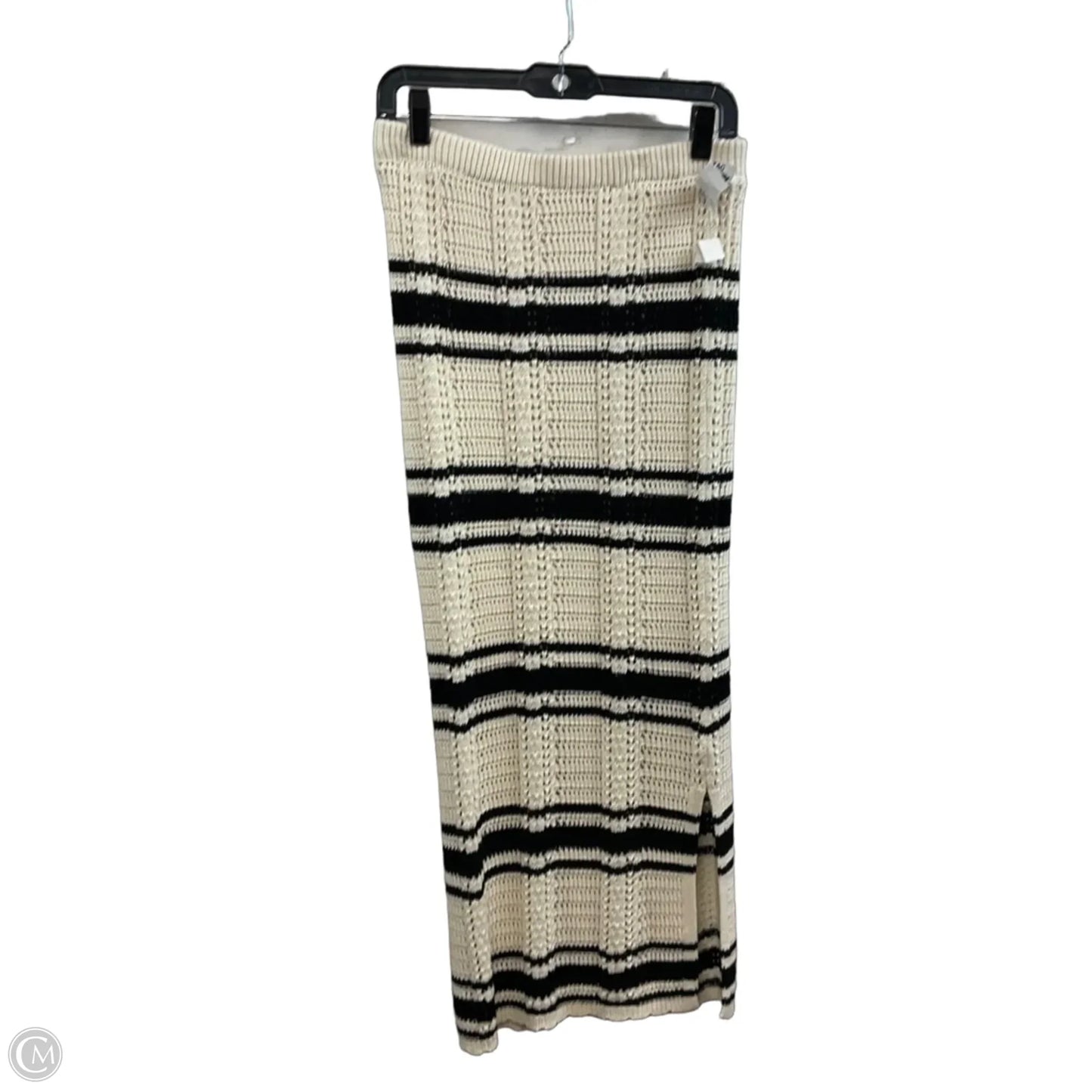 Skirt Set 2pc By Freshman 1996 In Black & Cream, Size: M