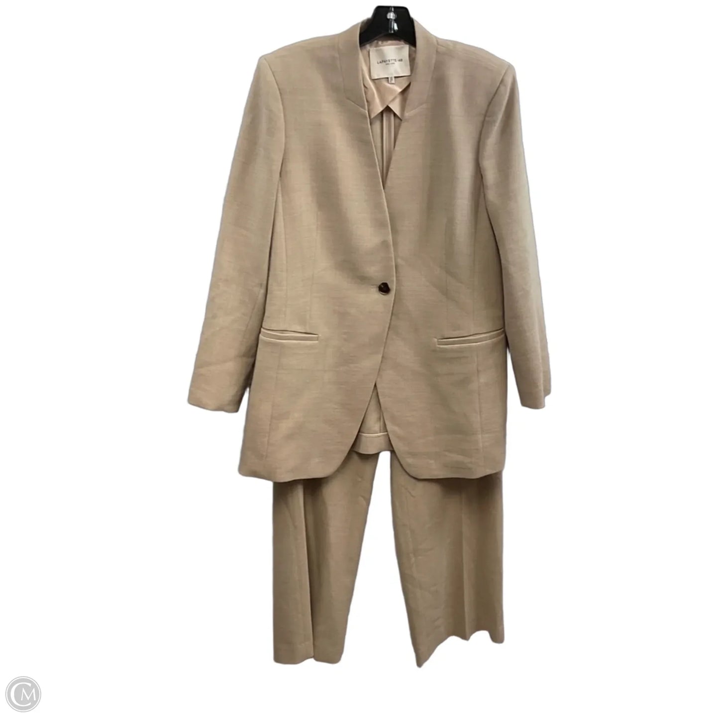 Pants Suit 2pc By LAFAYETTE 148 In Tan, Size: 12