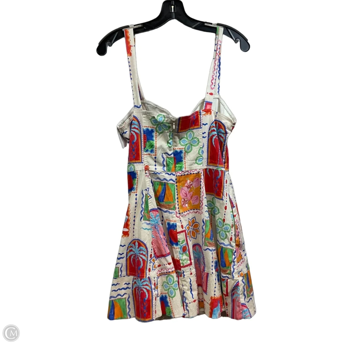 Dress Casual Short By Avec Les Filles In Red & Orange, Size: M