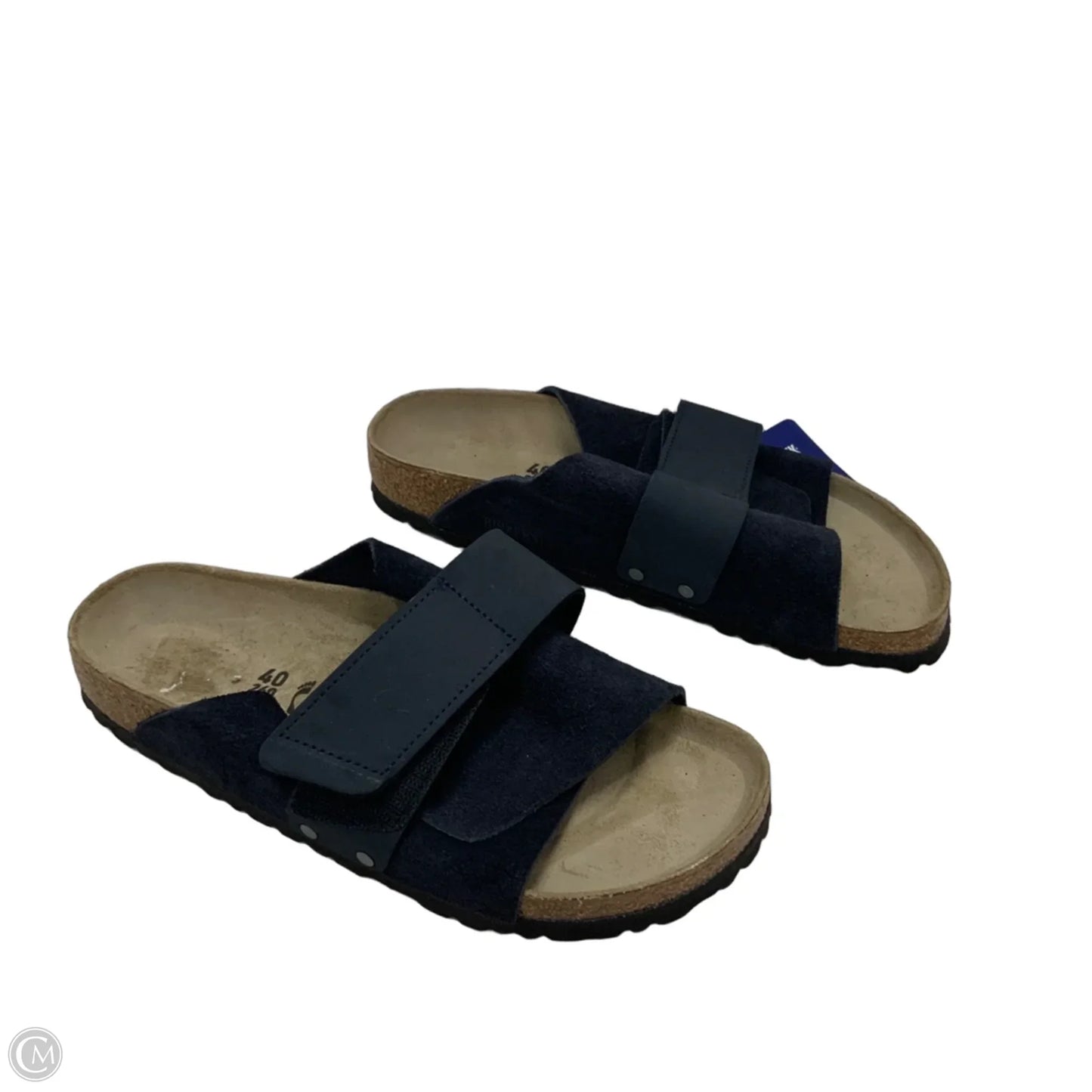 Sandals Flats By Birkenstock In Navy, Size: 9
