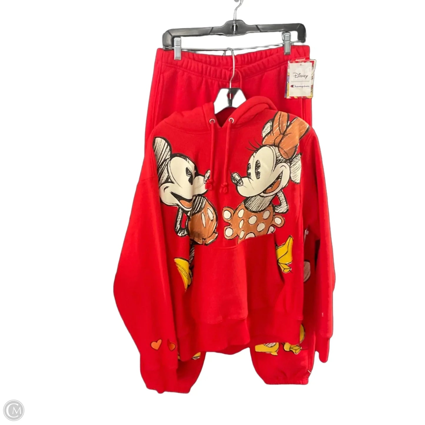 Athletic Pants 2pc By Champion In Red, Size: M